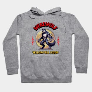 scary horror werewolf pixel art Hoodie